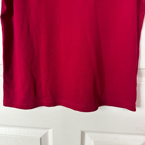 White and Stag Red Summer Top - Picture 3 of 6